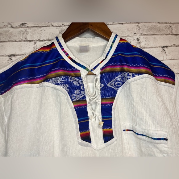 Runa’s Craft - Indigenous Homemade Short Sleeve Blouse Medium - Picture 2 of 4